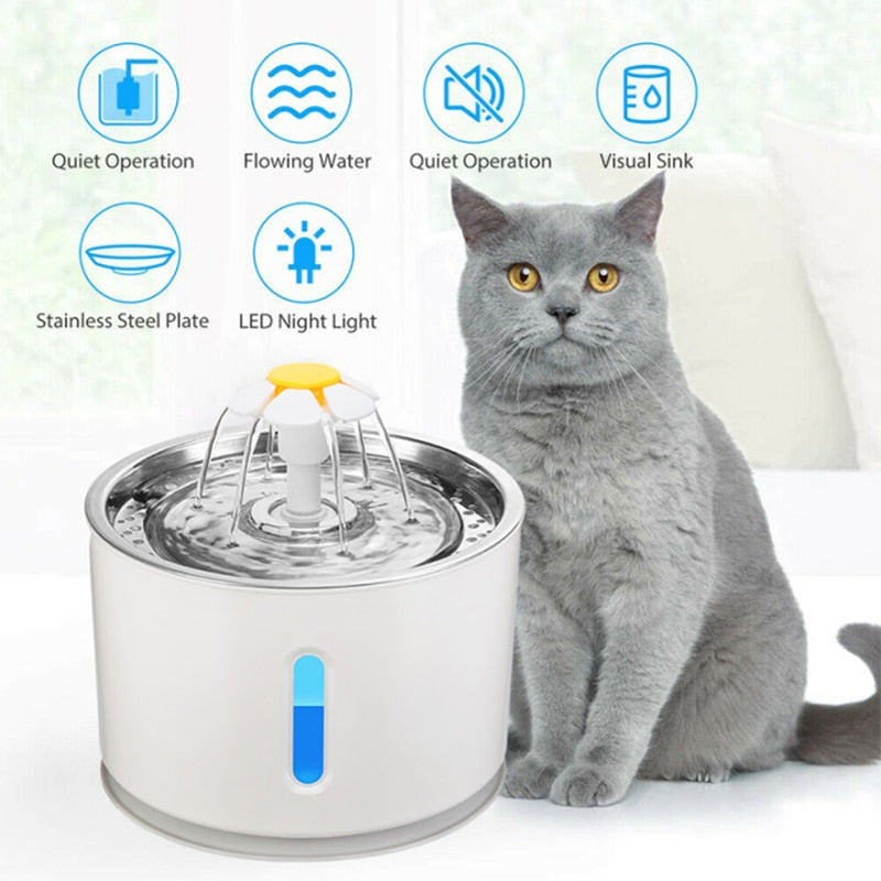 AUTOMATIC CAT DRINKING FOUNTAIN