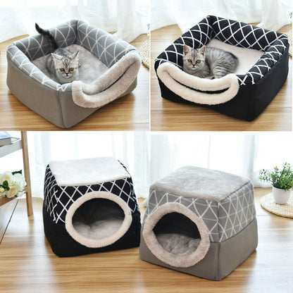 SOFT PET CAVE BED