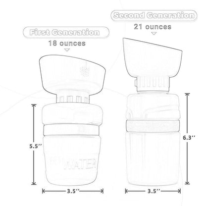 DOG FOLDABLE FEEDING BOTTLE