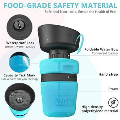 DOG FOLDABLE FEEDING BOTTLE